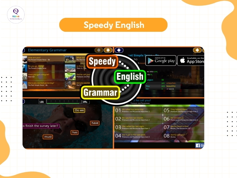 Speedy English giúp trẻ hình thành độ nhạy bén khi tư duy tiếng Anh.