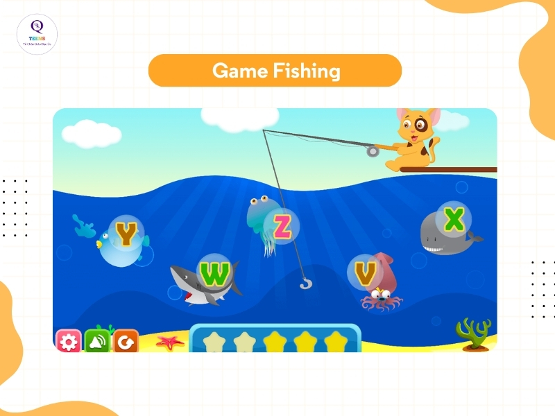 Game Fishing vừa giúp con ghi nhớ từ vựng tốt vừa cải thiện kỹ năng sáng tạo
